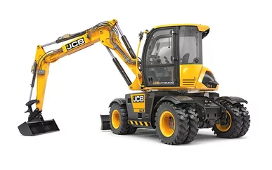 Pelle sur pneus JCB HYDRADIG