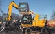 La pelle sur pneus de manutention JCB JS20MH pour le recyclage